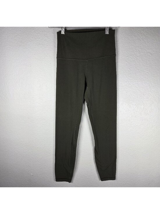 lululemon athletica Pants - Lululemon Align High-Rise Leggings Womens Size 4 Dark Olive Green Skinny
